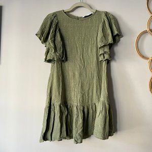Green Zara Dress XS